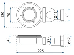 Siphon De Lavabo WP-02 White^Rea New