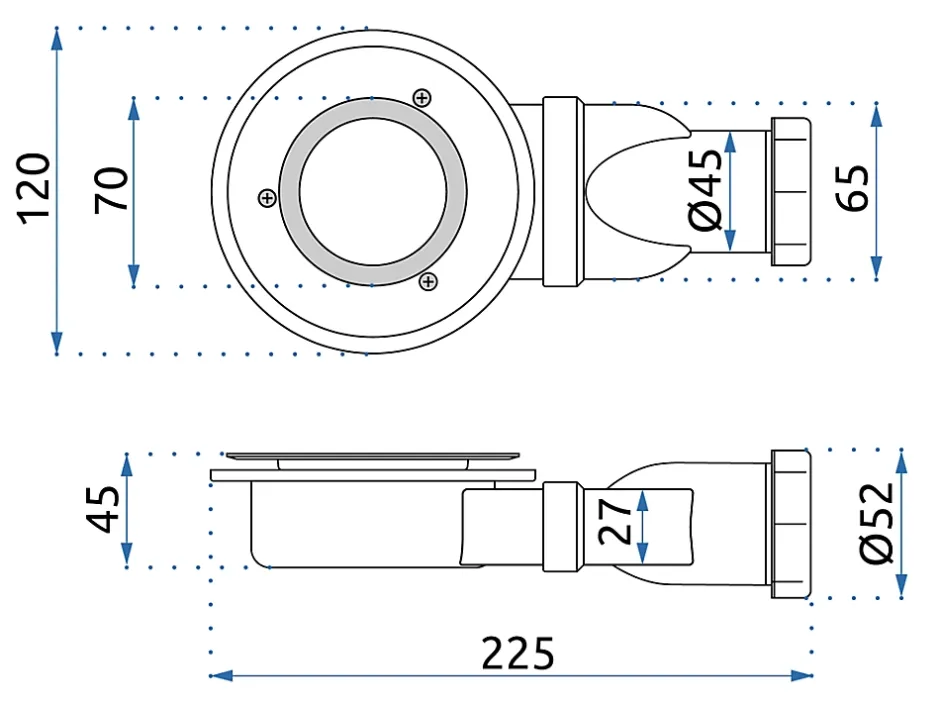 Siphon De Lavabo WP-02 White^Rea New