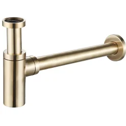 Siphon de lavabo réglable laiton brossé 70mm^Rousseau Online