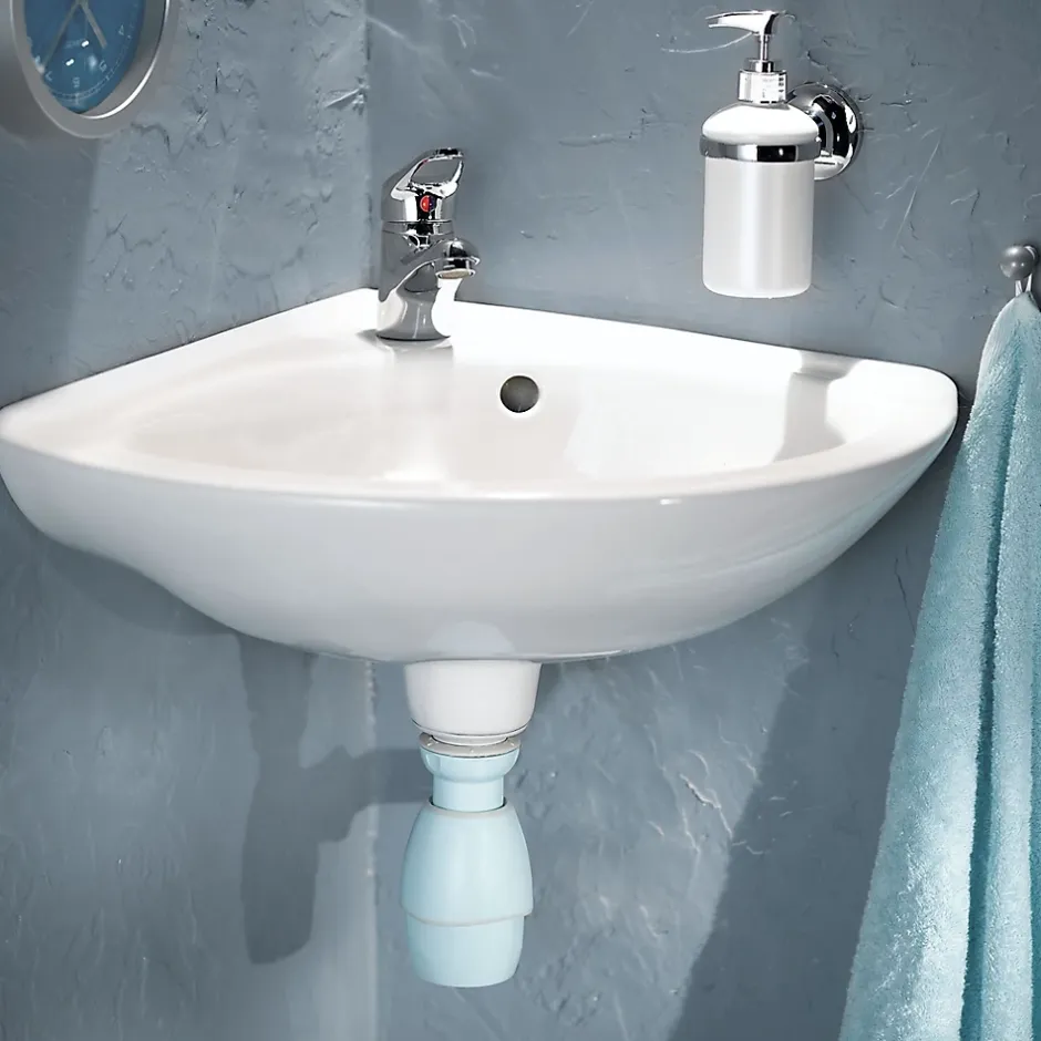 Siphon de lavabo universel blanc-Wirquin Best