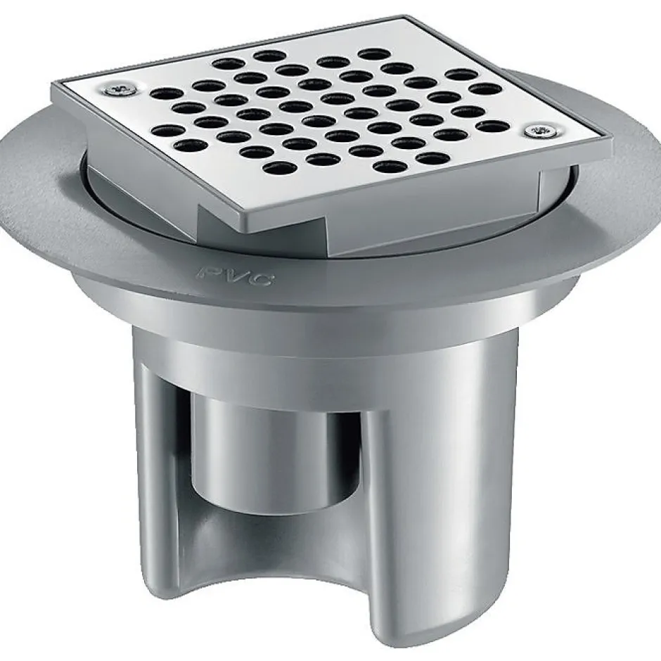 Siphon de sol à hauteur réglable - 100 x 100 mm --Delabie New