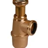 Siphon d'évier à culot laiton brut - 1'1/2 - Diamètre 40 mm -^Valentin Sale