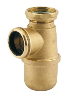 Siphon evier non réglable sortie D40 laiton brut - - 36620000900^Valentin Clearance