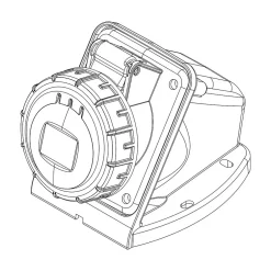 Socle De Prise Cee 16a 2p+t - Montage Mural - étanche Ip67 -^Ide Discount