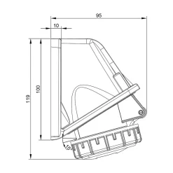 Socle De Prise Cee 16a 2p+t - Montage Mural - étanche Ip67 -^Ide Discount