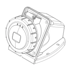 Socle De Prise Triphasé 32a 3p+t - Montage Mural - étanche Ip67 -^Ide Online