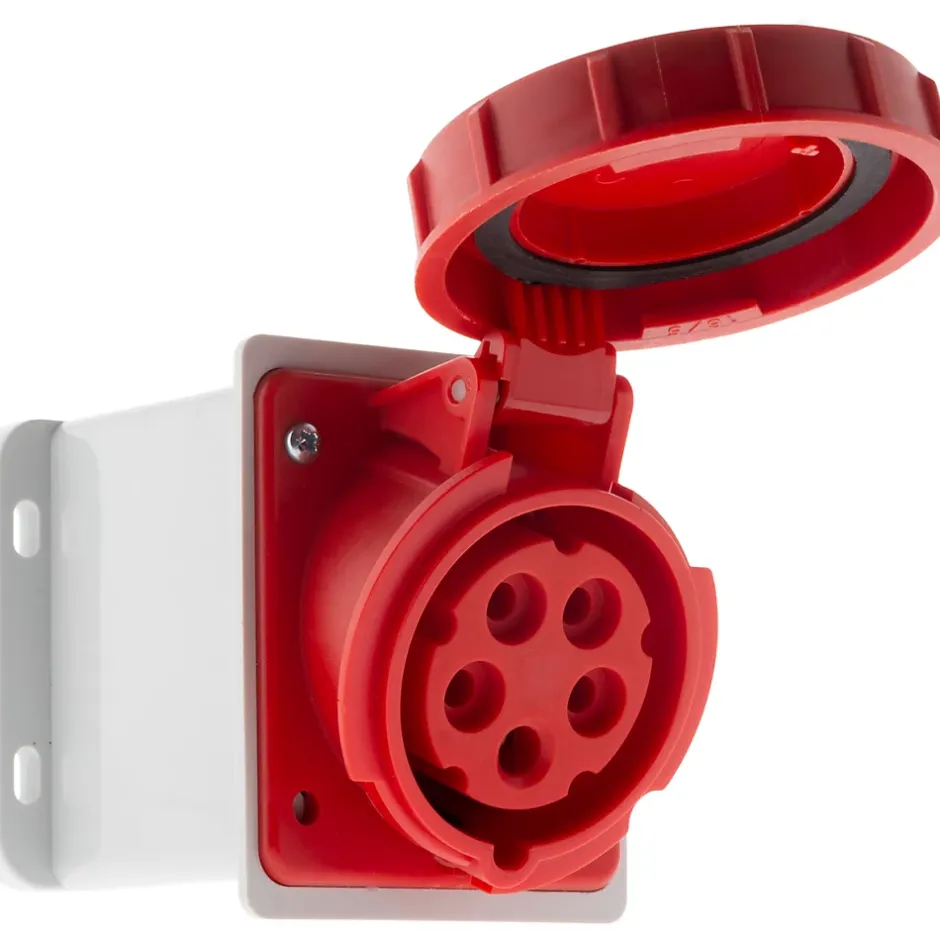 Socle IEC309 3P+N+T 16A -^Zenitech Best