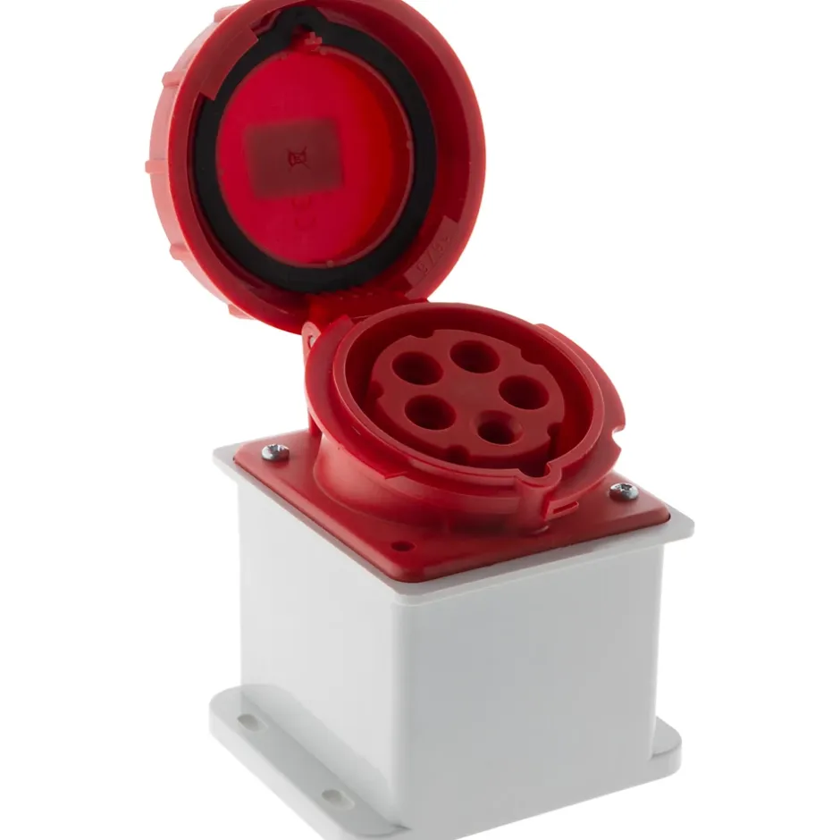 Socle IEC309 3P+N+T 16A -^Zenitech Best