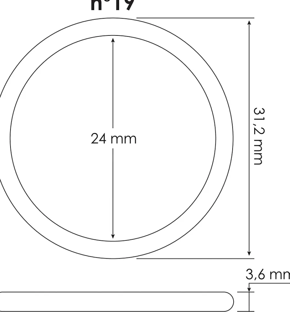 - Lot de 3 joints toriques n19-Somatherm for you Outlet