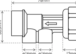 - Clapet antipollution double purge NF - Ecrou 20/27/Mâle 20/27 - LG. 78 mm^Somatherm for you Best