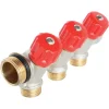 - Collecteur de distribution 3 sorties à portée plate easy lock m15/21 avec vannes^Somatherm for you Hot