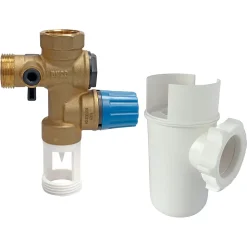 - Kit NF comprenant groupe de sécurité laiton et entonnoir siphon --Somatherm for you Hot