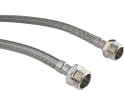 - Lot de 2 flexibles sanitaires - Mâle 3/8 écrou tournant 3/8 - 500mm - DN8^Somatherm for you Best