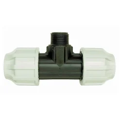 - Raccord plastique Té Mâle 1 1/4 au centre pour tube PE diam 40 mm^Somatherm for you Sale
