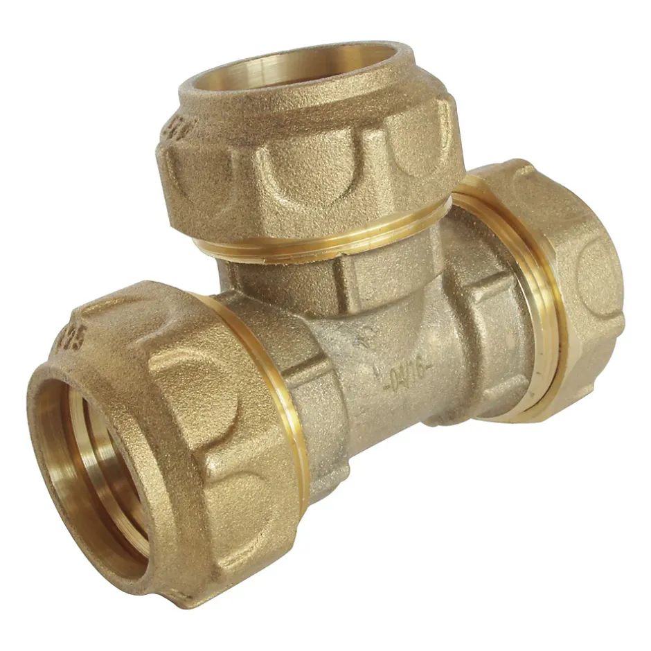 - Raccord laiton Té égal Serrage Extérieur pour tube PE diam 20 mm^Somatherm for you Online
