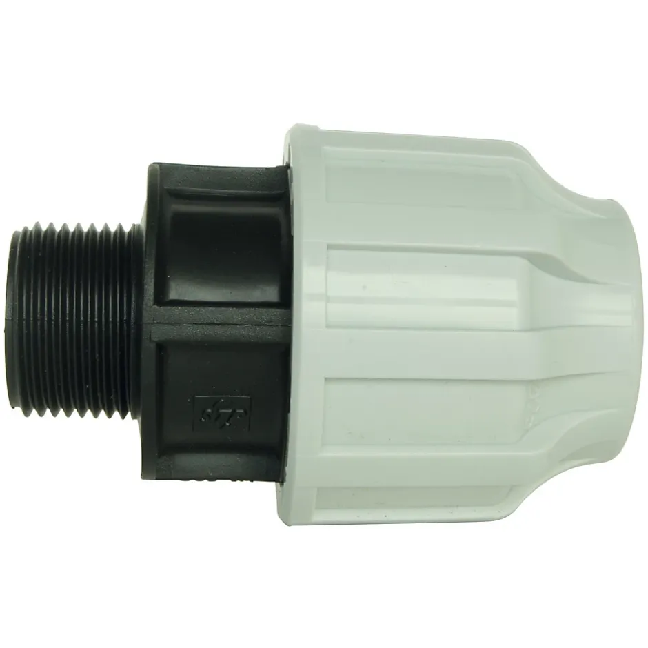 - Raccord plastique droit pour tube PE diam 40 mm - Mâle 1 1/4^Somatherm for you Sale