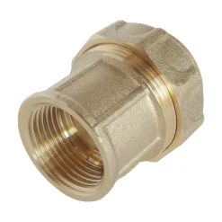 - Raccord laiton droit Serrage Extérieur pour tube PE diam 32 mm - Femelle 1^Somatherm for you