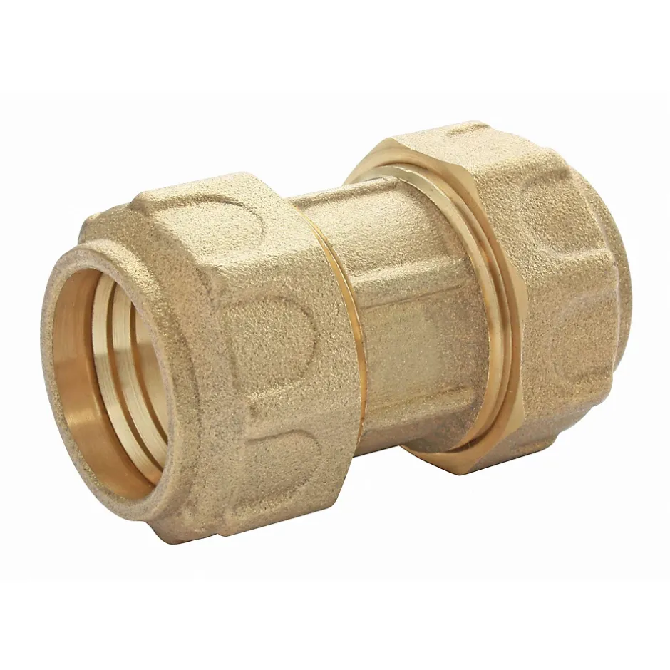 - Raccord laiton manchon égal Serrage Extérieur pour tube PE diam 25 mm-Somatherm for you Sale