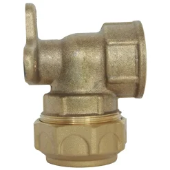 - Raccord laiton coudé applique murale Serrage Extérieur pour tube PE diam 25 - F3/4-Somatherm for you Best