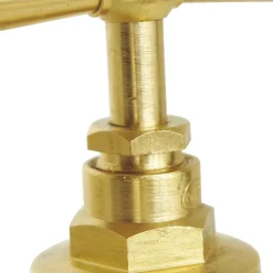 - Robinet d'arrêt à potence à visser - Double Mâle 3/8 - Laiton brut-Somatherm for you Best