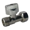 - Robinet de WC 1/4 de tour droit nickelé brut M12/17 - Ecrou Prisonnier 12/17-Somatherm for you Sale