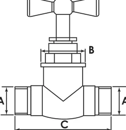 - Robinet d'arrêt à potence à purge à visser - Double Mâle 3/4 - Laiton brut-Somatherm for you Sale