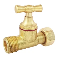 - Robinet d'arrêt droit pour WC - 3/8 - Tête à clapet - Laiton brut^Somatherm for you Discount