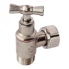 - Robinet de WC équerre laiton nickelé M12/17 - Ecrou Prisonnier 12/17-Somatherm for you Sale
