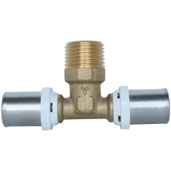 - Té mâle au centre à sertir multicouche diam 20 - 15/21-Somatherm for you