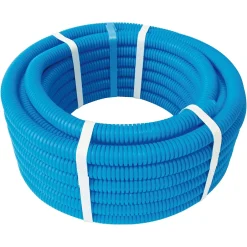- Tube PER pré-gainé bleu 16/20 mm - Couronne 50m-Somatherm for you New