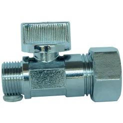 - Vanne d'arrêt - M3/8 - Ecrou bicône pour tube diam 14mm - Poignée 1/4 de tour-Somatherm for you New