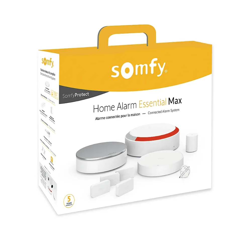 1875278 - Home Alarm Essential Max, Alarme maison complète avec sirène & IntelliTAG® compatible Amazon Alexa, Assistant Google & TaHoma® switch^Somfy Hot