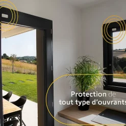 1875278 - Home Alarm Essential Max, Alarme maison complète avec sirène & IntelliTAG® compatible Amazon Alexa, Assistant Google & TaHoma® switch^Somfy Hot