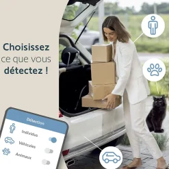 1875326 - Outdoor Camera 2 blanche - Caméra de surveillance extérieure wifi avec détection intelligente - 1080p Full HD - Sirène 110 dB-Somfy Hot