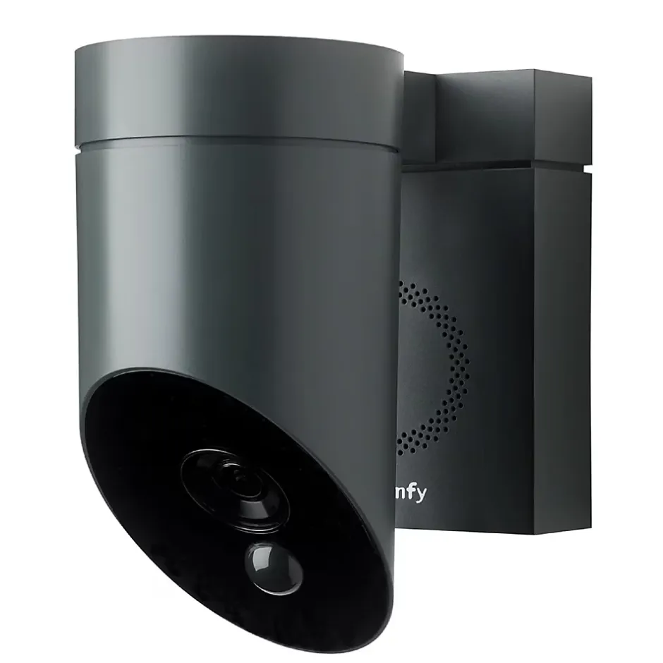 1875326 - Outdoor Camera 2 grise - Caméra de surveillance extérieure wifi avec détection intelligente - 1080p Full HD - Sirène 110 dB-Somfy Best