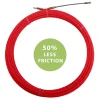 Sonde tire-fils à câble hélicoïdal, rouge, diam. 4,2 mm, 20 mètres, avec bornes M5 interchangeables^Tecnid Hot