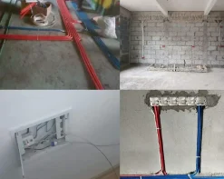 Sonde tire-fils à câble hélicoïdal, rouge, diam. 4,2 mm, 20 mètres, avec bornes M5 interchangeables^Tecnid Hot