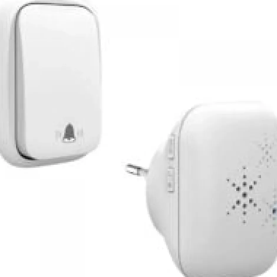 Sonnette sans Fil et sans Pile Extérieur Étanche IP 44 Neige Pluie Humidité,blanc^Deko Outlet