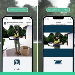 Sonnette vidéo sans fil connectée Essential2 2k blanc-Arlo New