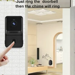 Sonnette vidéo sans fil haute résolution 1080P^Deko Discount