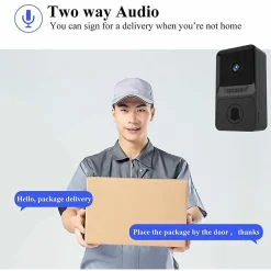 Sonnette vidéo sans fil haute résolution 1080P^Deko Discount