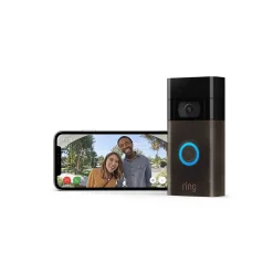 Sonnette vidéo sans fil vidéo Doorbell bronze-Ring Online