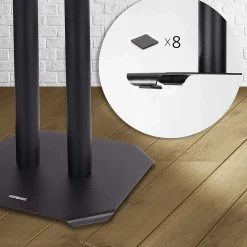 SPS1022-40 Pieds enceintes 40 cm lestables avec du sable Cônes anti vibrations Set de 2 pour hifi stéréo home cinema-Duronic Outlet