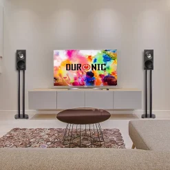 SPS1022-80 Pieds enceintes 80 cm lestables avec du sable Cônes anti vibrations Set de 2 pour hifi stéréo home cinema^Duronic Best