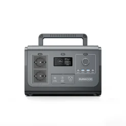 Station d'Energie HE1200 - 1200 W Sinus Pur - 4 EB324 - 648 Wh - Recharge Solaire et AC - Modulaire et Echange a Chaud^Runhood Best