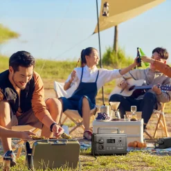 Station d'Energie HE1200 - 1200 W Sinus Pur - 4 EB324 - 648 Wh - Recharge Solaire et AC - Modulaire et Echange a Chaud^Runhood Best