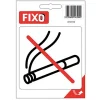 Sticker autocollant "Défense de fumer" forme carré L.100 x l.100 mm^FIXO Online
