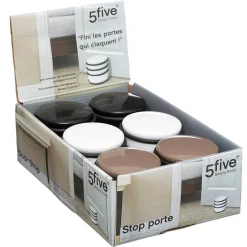 Stop porte métal - Blanc--5Five Discount