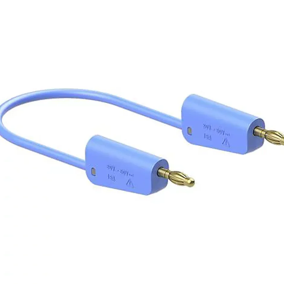 Stäubli LK-4A-S25 64.1037-20023 cordon de mesure 200 cm bleu, prise 4 mm empilable^Staubli Hot