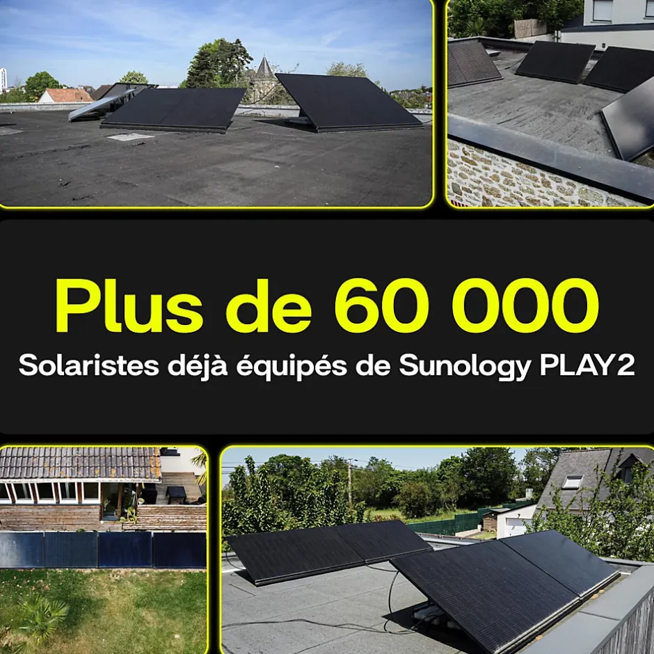 PLAY2, Kit 3 panneaux solaires complet 1380W bifacial, 3 Stations solaire livrées assemblées, installation sol ou mur^Sunology New